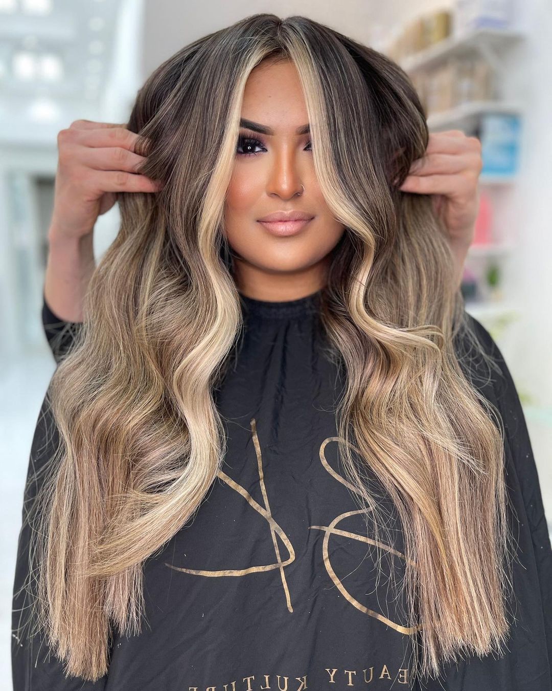 Creamy Money Piece and Bronde Balayage