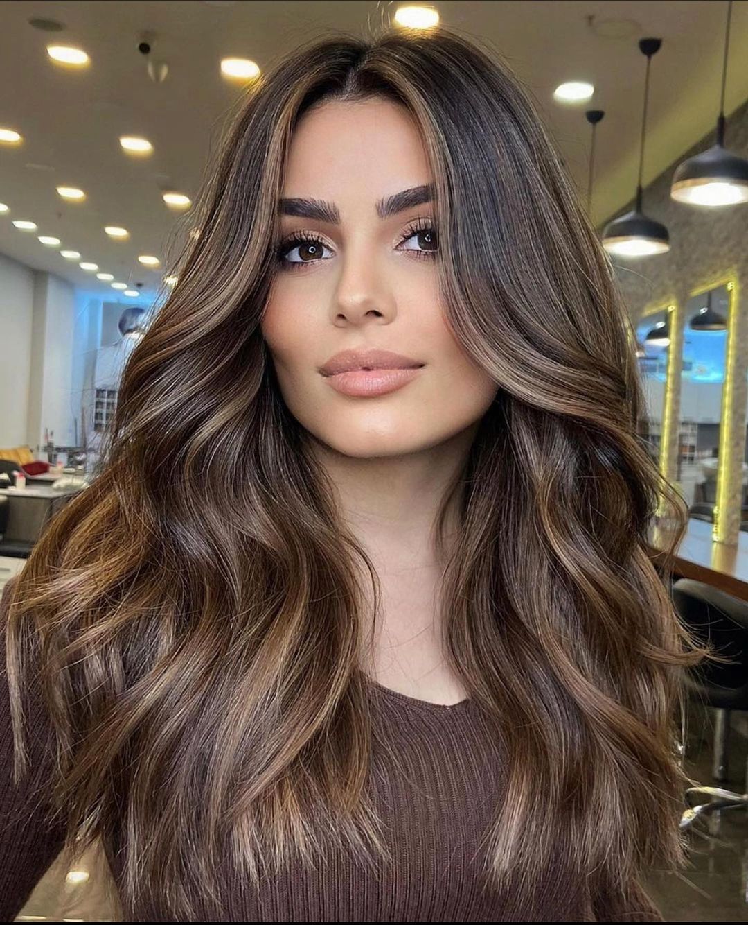 Sophisticated Mushroom Brown Balayage