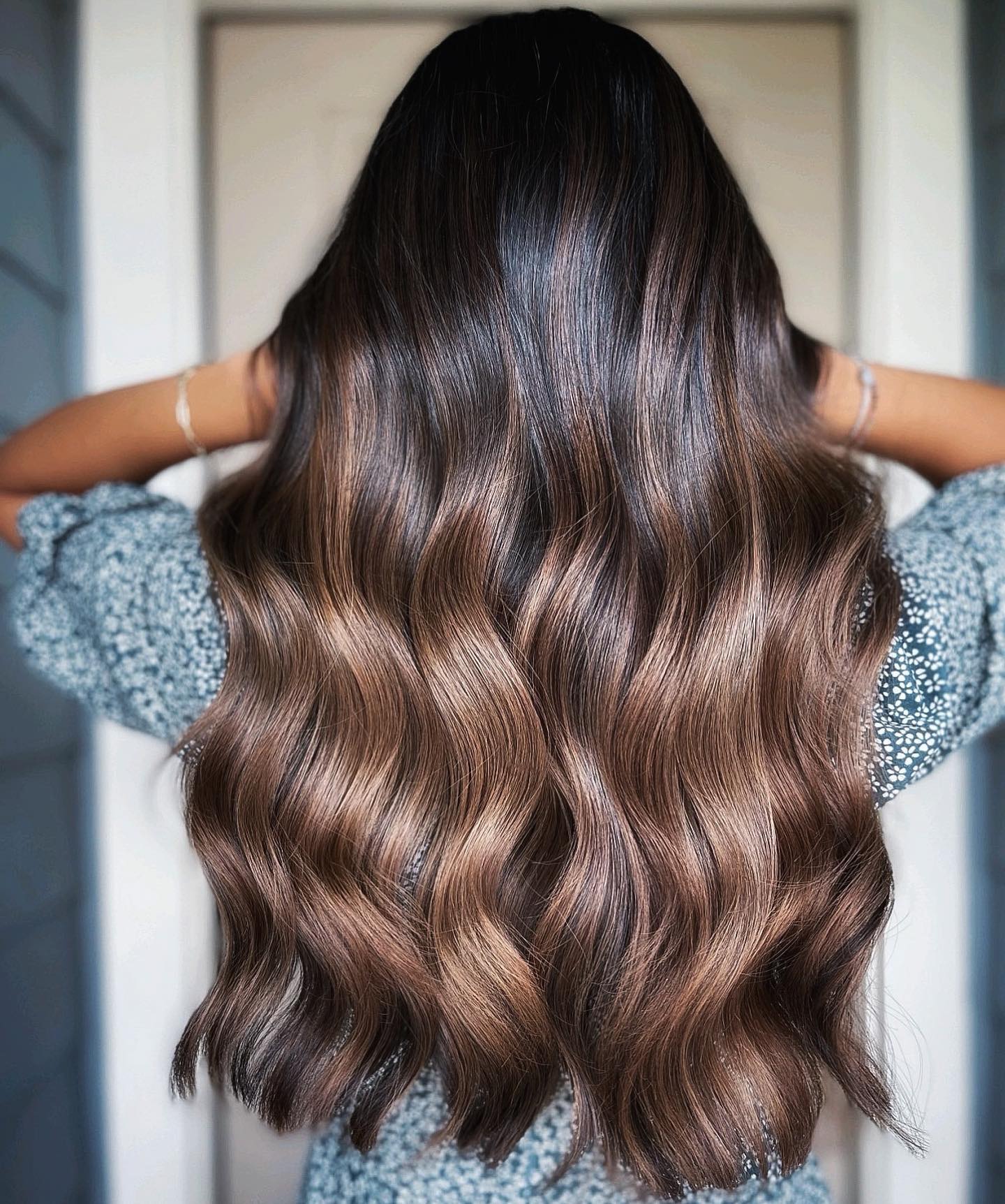 High-Shine Walnut Brown Balayage